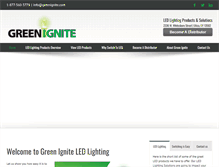 Tablet Screenshot of greenignite.com